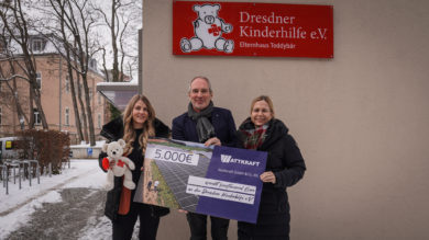Wattkraft spendet an Dresdner Kinderhilfe e.V.