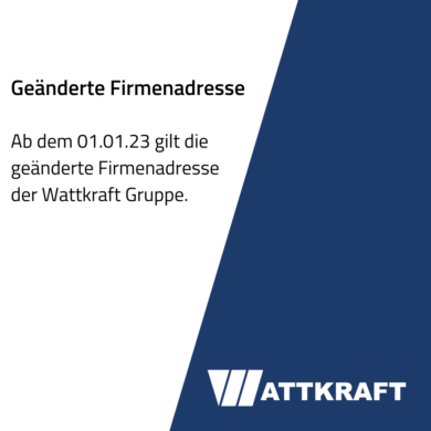 Geänderte Firmenadresse
